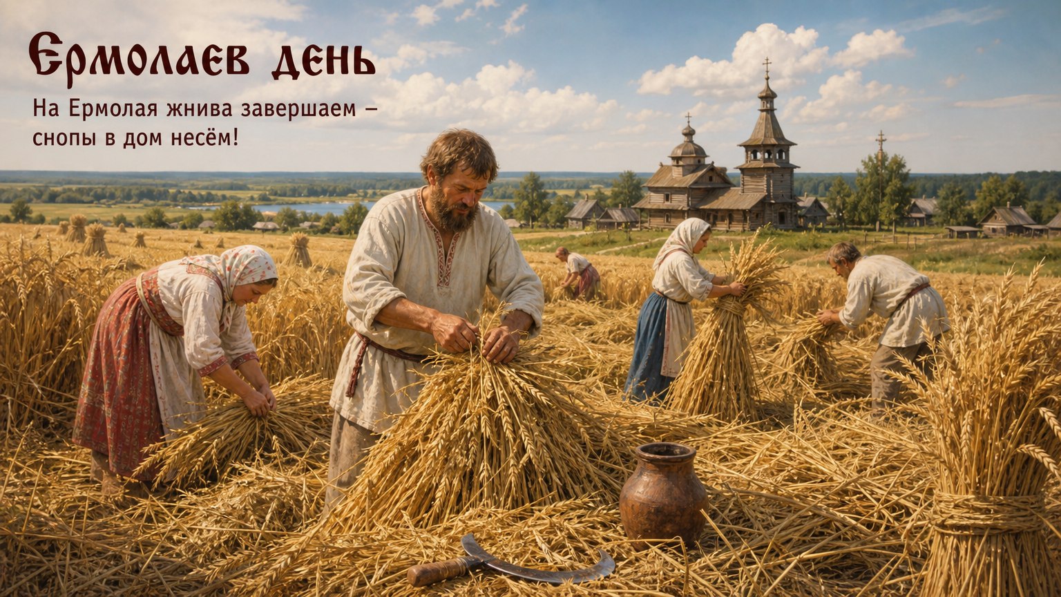 Ермолаев день на Руси — крестьяне завершают жатву в поле
