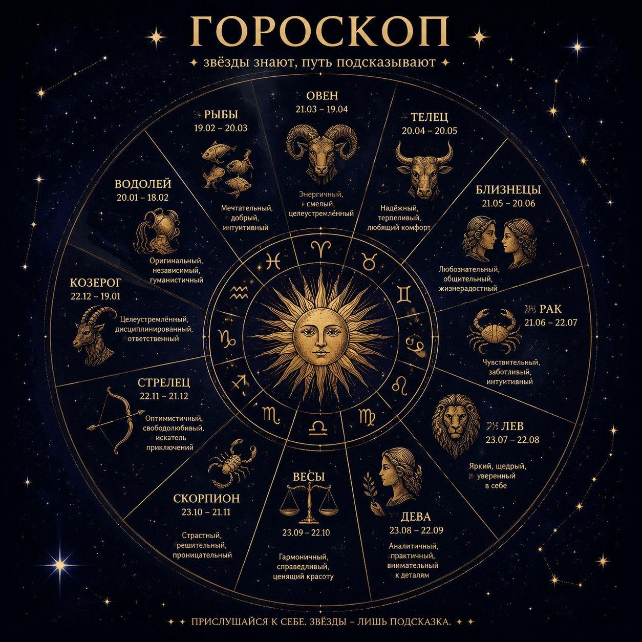 Гороскоп для всех знаков зодиака 