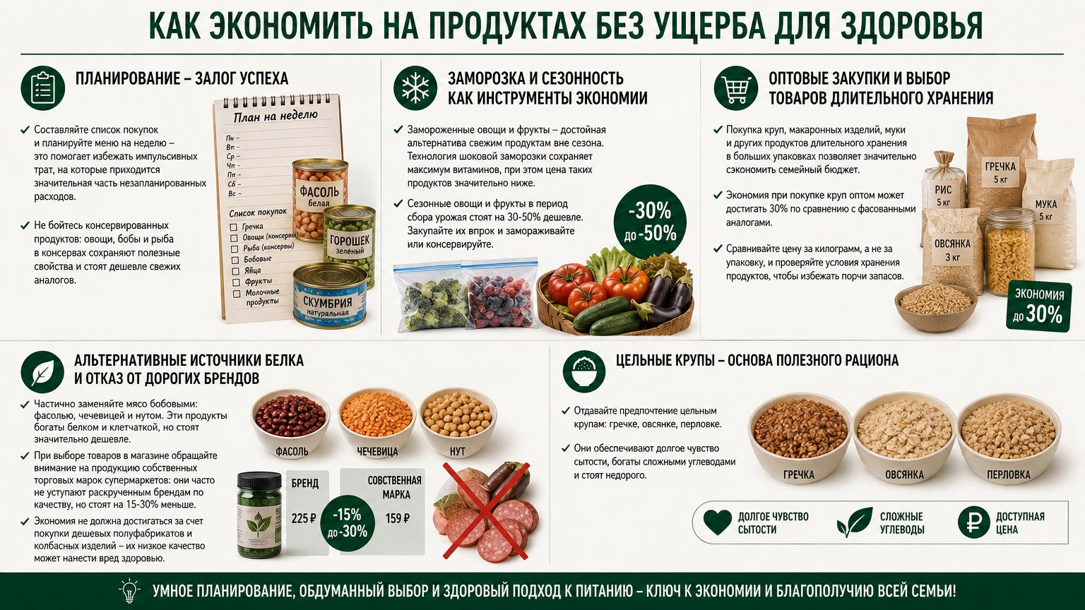 Полезная экономия без вреда для здоровья 