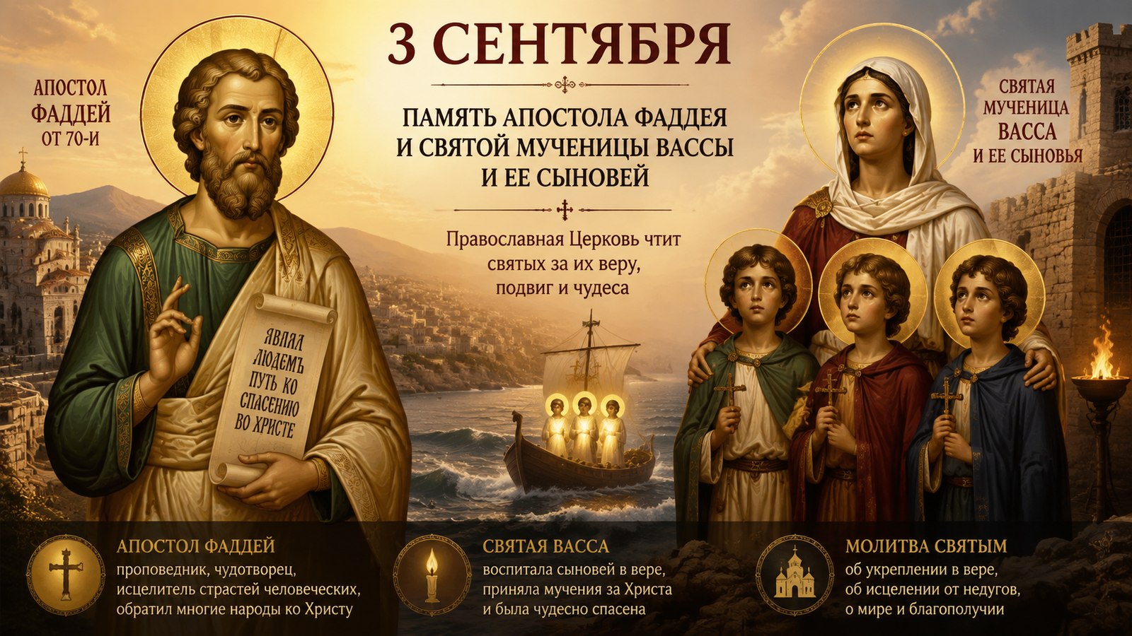 Память апостола Фаддея 