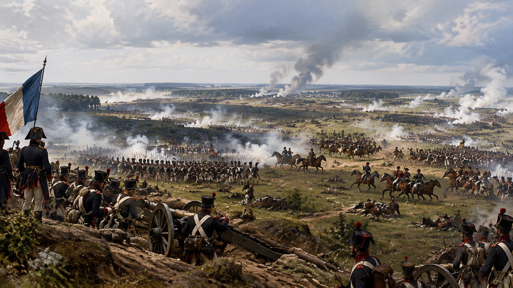 Бородинское сражение 1812 года панорама поле боя