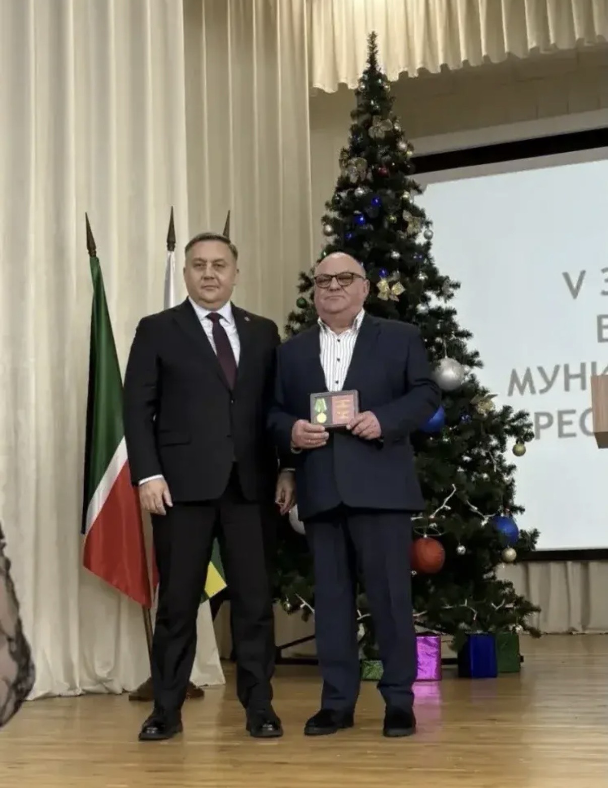 Награждение Андрияна Тябина