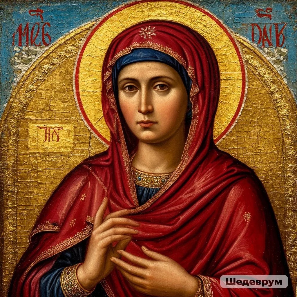 Обряд на Макринин день с колосьями у реки.