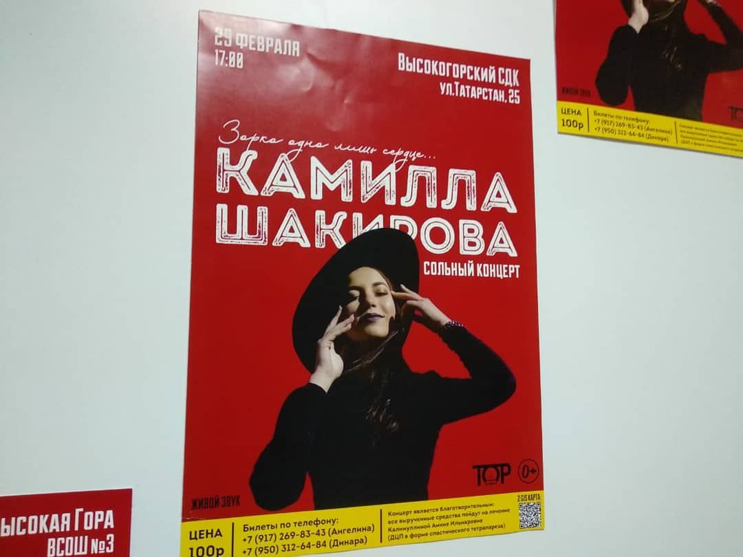 Благотворительный концерт Камиллы Шакировой
