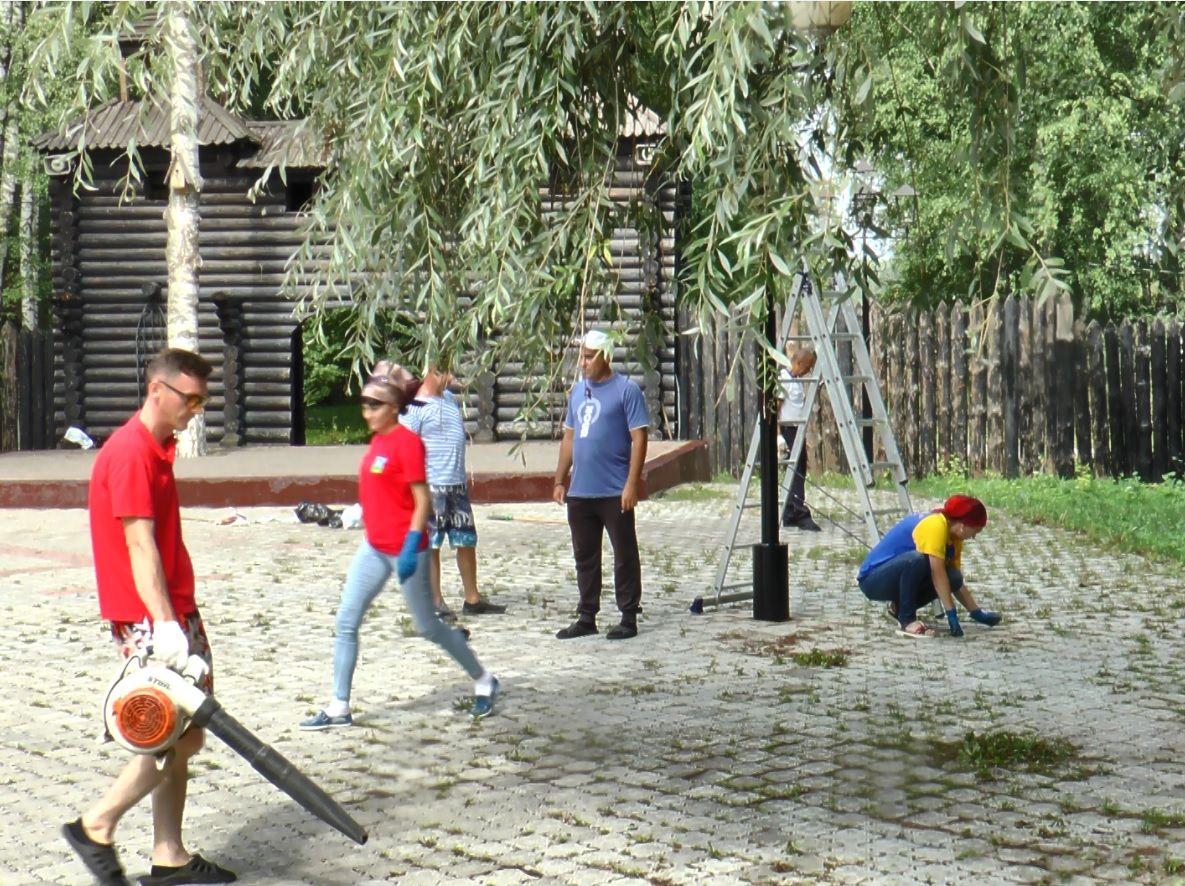 Парк Победы Высокогорского района работники культуры привели в порядок