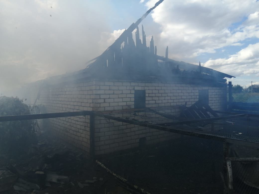 В селе Дубъязы Высокогорского района произошел пожар