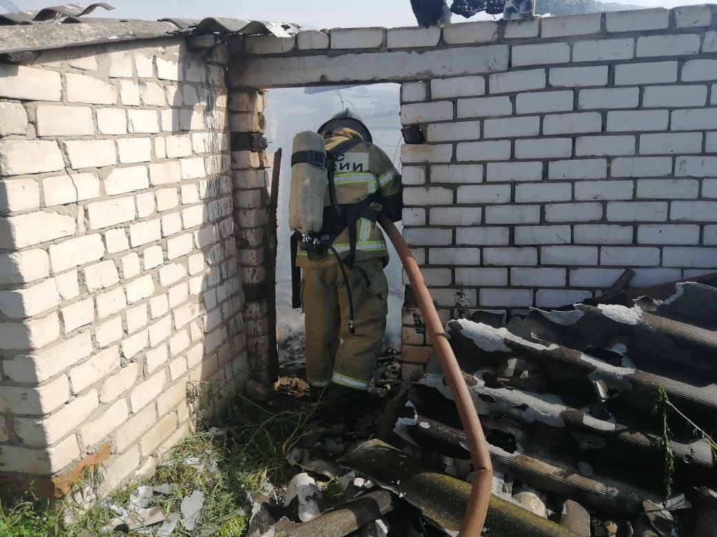 В селе Дубъязы Высокогорского района произошел пожар