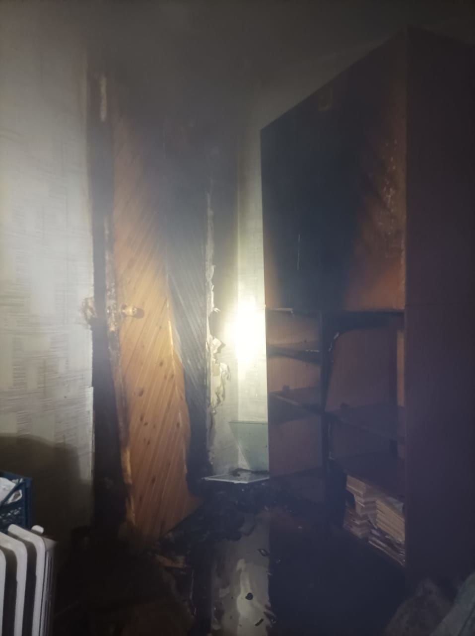 Ночью в Высокогорском районе сгорел Хендай Гетс и гараж
