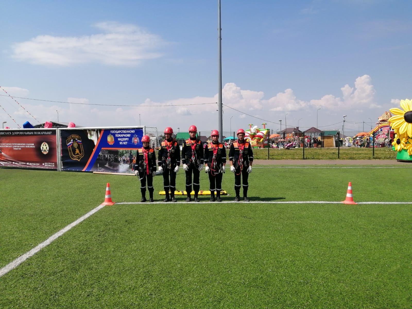 Пожарные отряды республики показали себя на смотре-конкурсе в Высокогорском районе