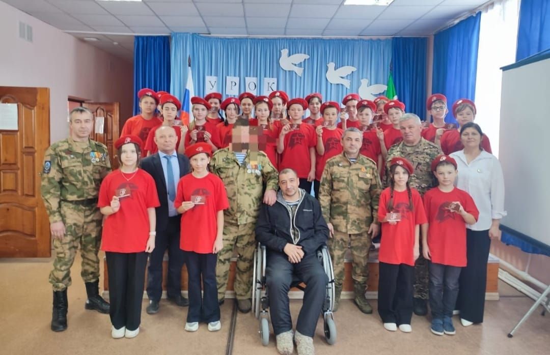 Чепчуговских школьников посвятили в ряды Юнармии