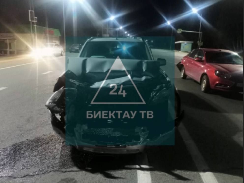У Каменки в Высокогорском районе водитель протаранил авто на большой скорости