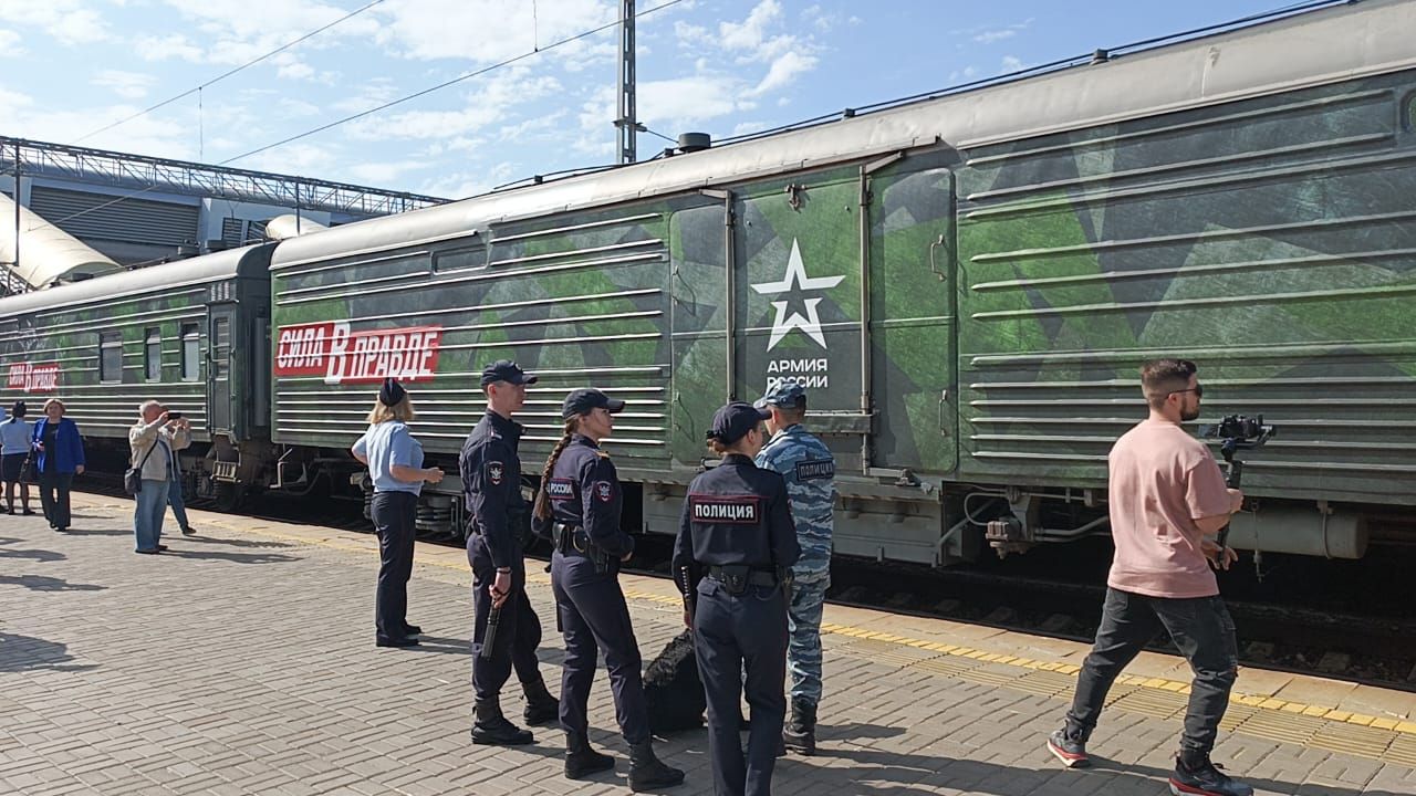 В Казань прибыл тематический поезд Минобороны  РФ “Сила в правде”