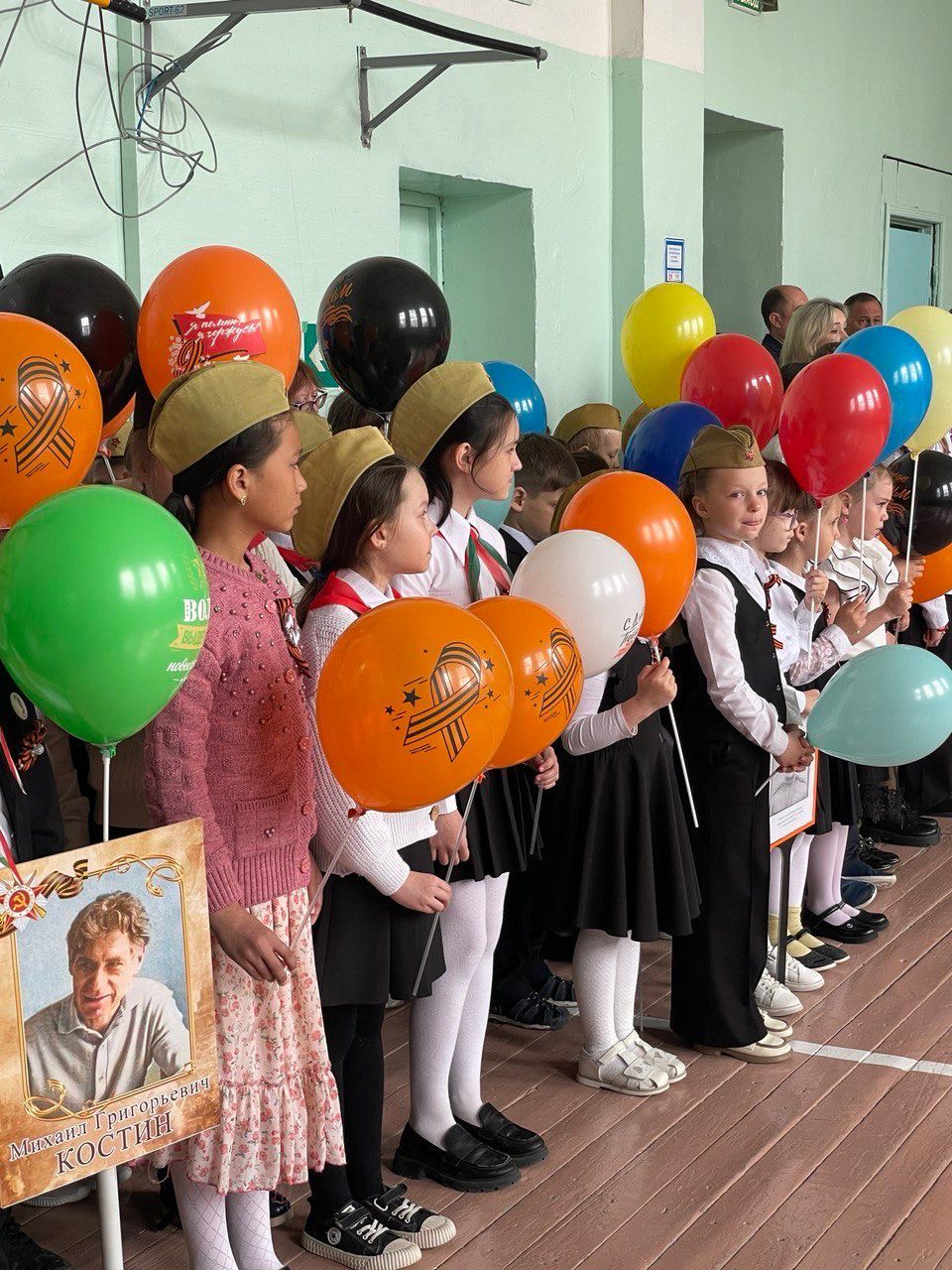 Сегодня в Учхозской средней школе прошел митинг, посвященный 79-летию победы