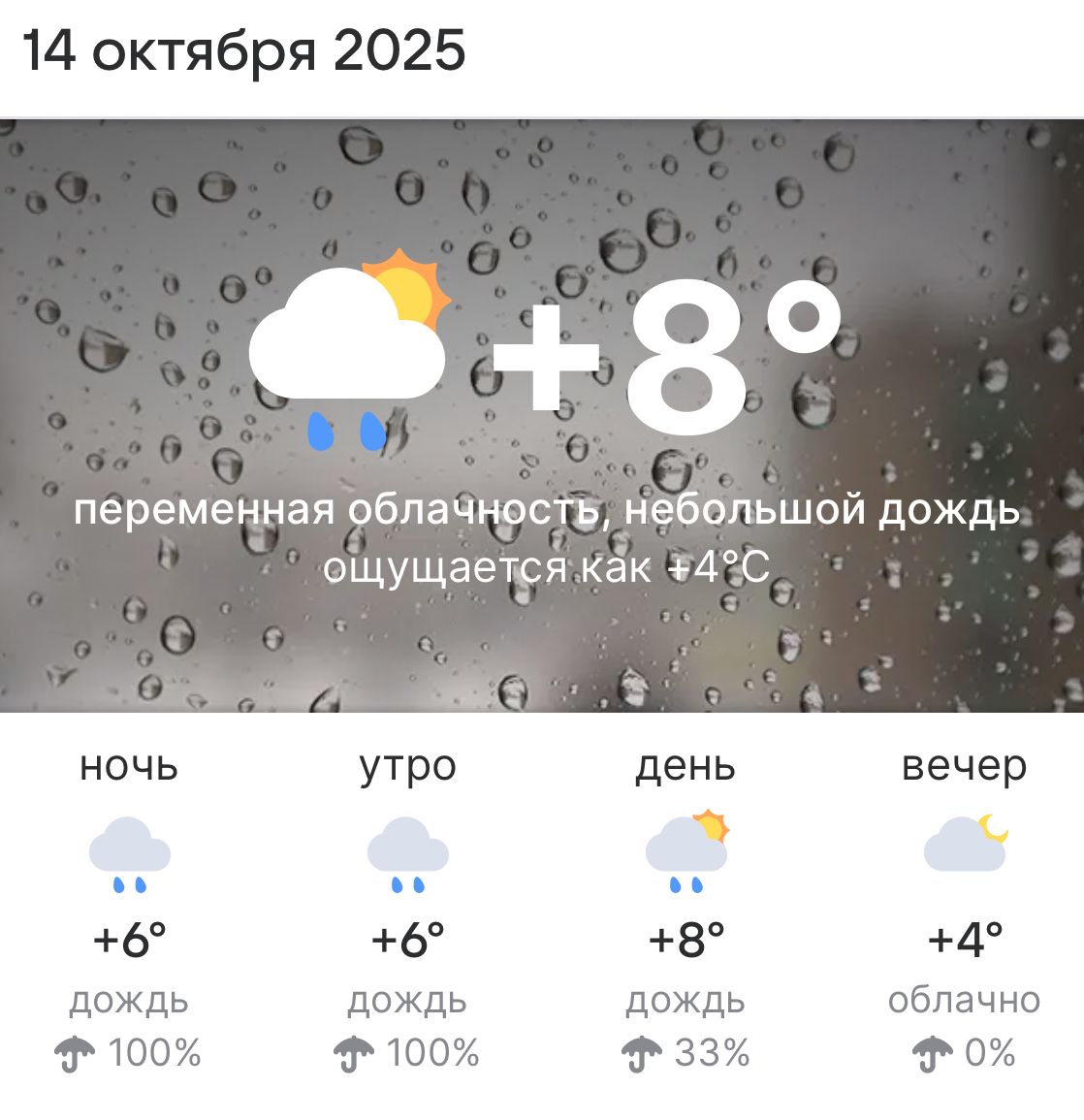 Прогноз для 14 октября 2025 года в Высокогорском районе
