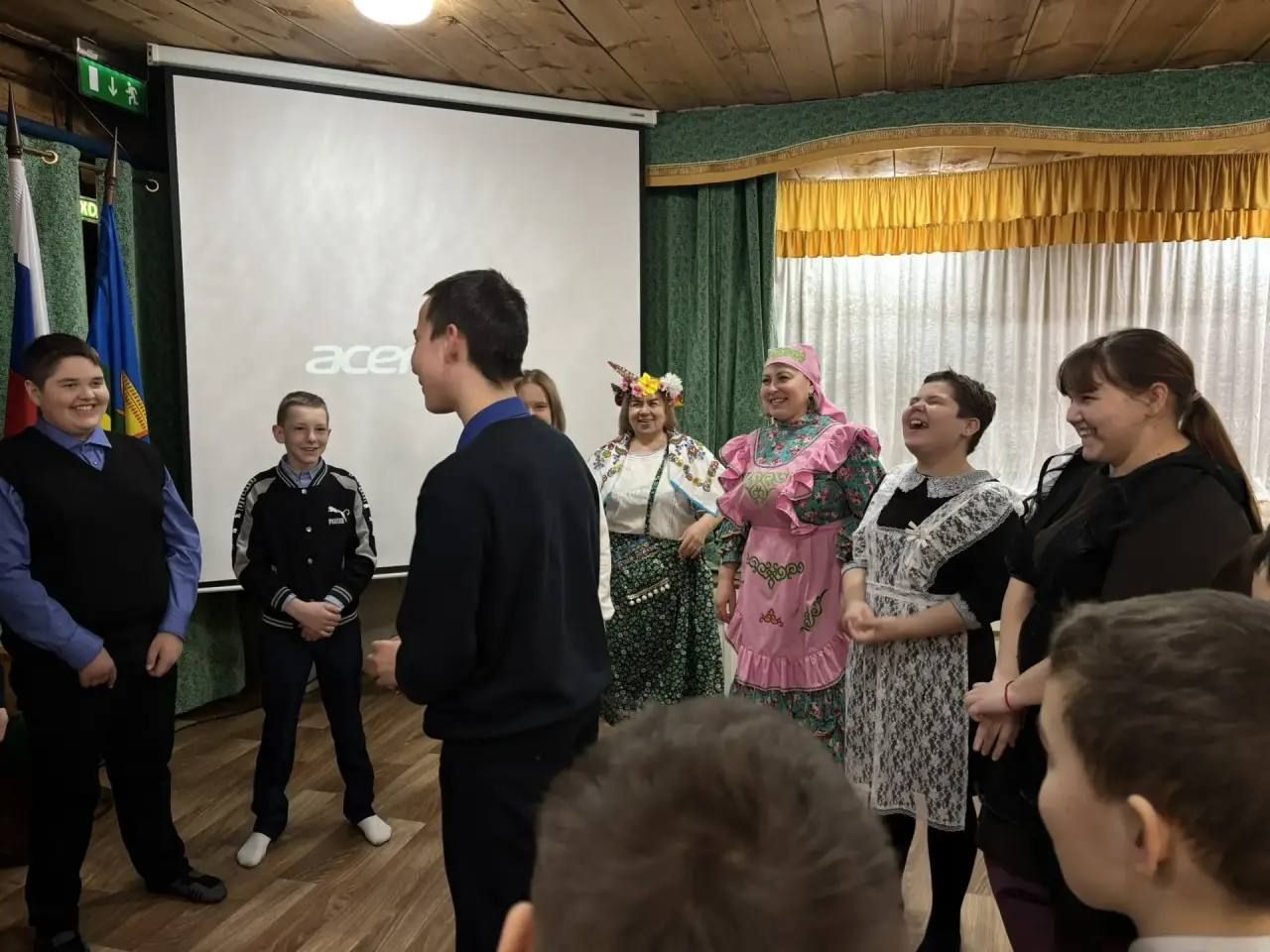 В Березкинском СДК школьники сыграли в народные игры по Пушкинской карте