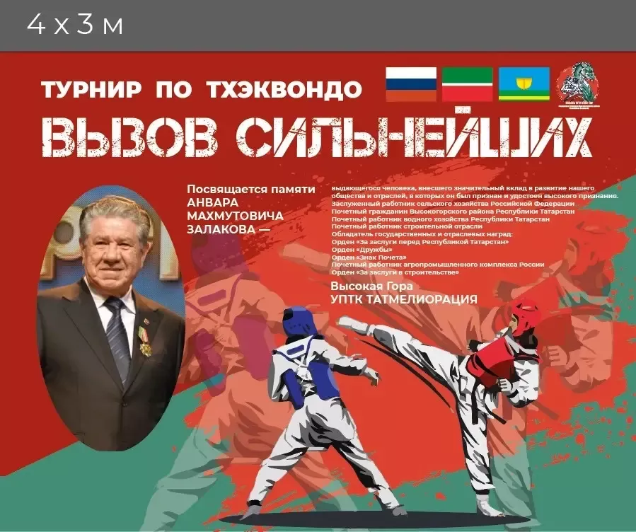 Турнир по тхэквондо «Вызов сильнейших» пройдет 18 апреля