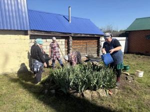 В мечети села Алан-Бексерь накануне Курбан-байрама прошел праздничный субботник