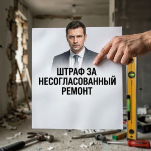 Штраф за несогласованный ремонт: что грозит за снос стен