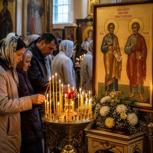 Православные верующие отмечают день памяти святых Силы и Силуана