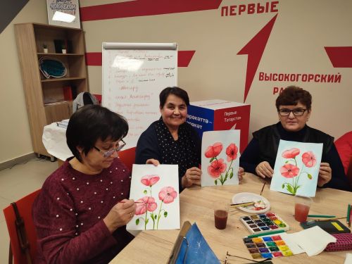 Прошел благотворительный мастер-класс по живописи
