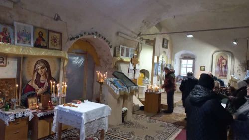 Сегодня прошла Божественная Литургия в храме Вознесения Господня