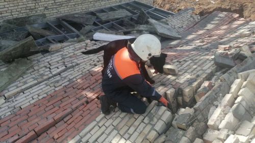 В Куюках Пестричинского района обрушилась стена строящегося дома