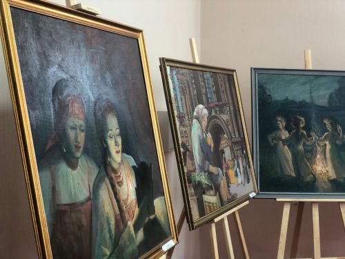 Молодые художники Татарстана представили картины о русских праздниках на выставке в Высокой Горе
