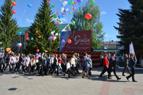 Фоторепортаж с празднования Дня Победы в Высокогорском районе