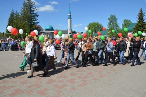 Фоторепортаж с празднования Дня Победы в Высокогорском районе