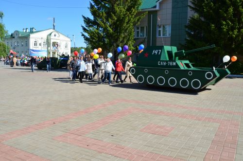 Фоторепортаж с празднования Дня Победы в Высокогорском районе