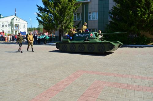 Фоторепортаж с празднования Дня Победы в Высокогорском районе