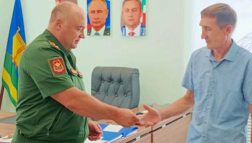 В Высокогорском районе прошло вручение удостоверения участника боевых действий