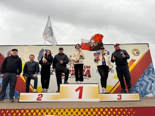 Сегодня на шестом этапе чемпионата по мотогонкам Республики Татарстан высокогорская участница Кристина Даниличева заняла третье место