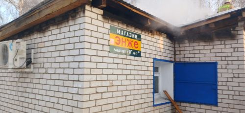 В Высокогорском районе произошел пожар в продуктовом магазине «Энже»