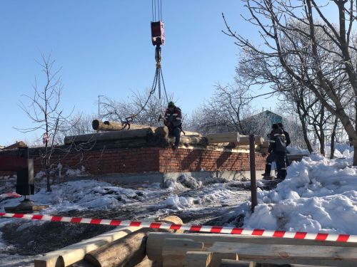 В селе Айбаш продолжается реставрация мечети, у которой рухнул минарет