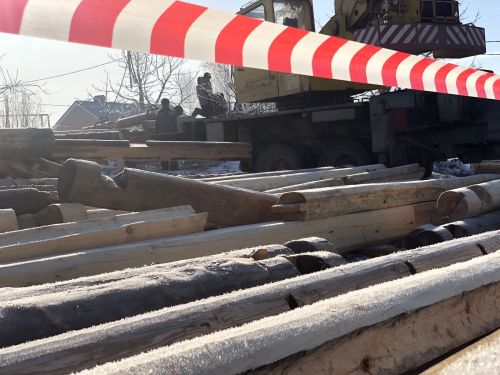 В селе Айбаш продолжается реставрация мечети, у которой рухнул минарет