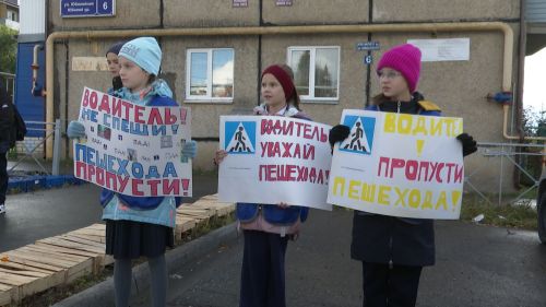 Школьники Высокогорского района напомнили о безопасности на дорогах