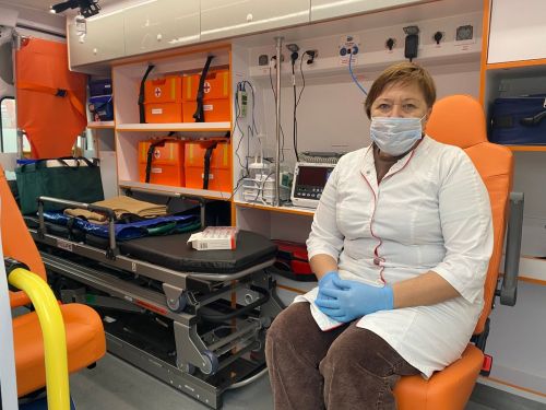 Мобильный пункт вакцинации от гриппа начал работу возле ТРК