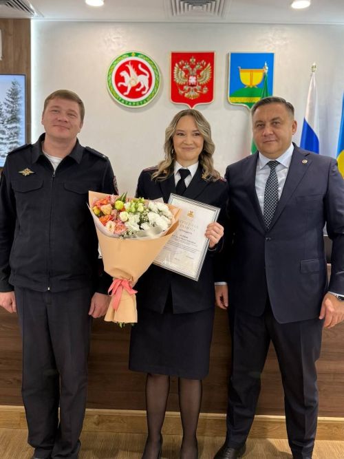 В Высокогорском районе наградили сотрудников полиции