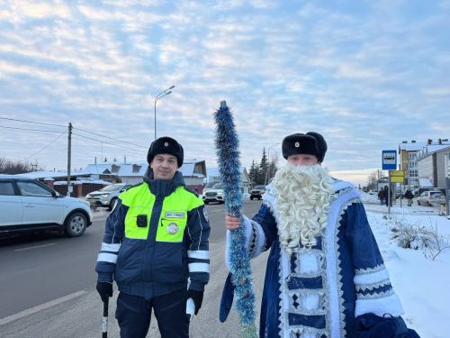 Инспекторы ГИБДД напоминают об осторожности вождения в новогодние праздники