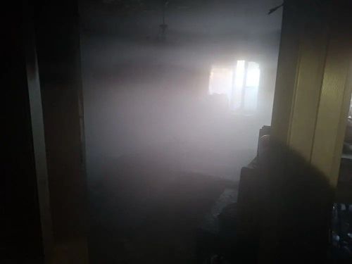 В посёлке Дачное ликвидирован пожар в квартире на первом этаже