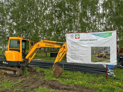 В Чепчугах завершили почти половину работ по строительству водопровода