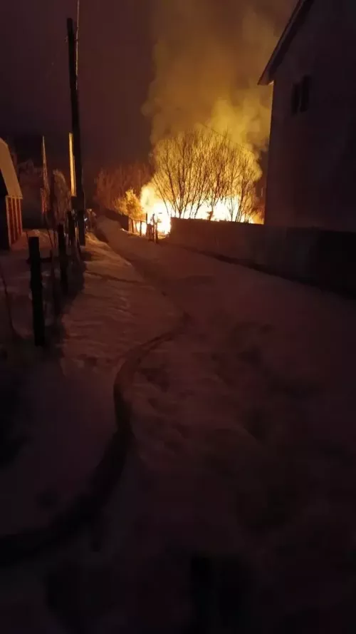 Пожар в СНТ Оптимист Высокогорского района уничтожил дачный дом