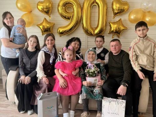 Ветеран труда Асия Валеева из Высокогорского района отмечает день рождения