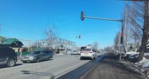 Проезд на красный свет зафиксирован через «Народный инспектор»