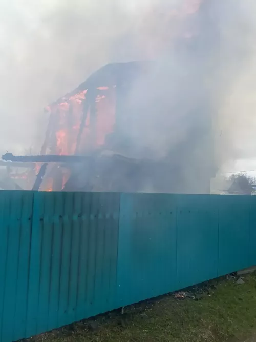 Пожар уничтожил дом в СНТ «Химик» в Высокогорском районе