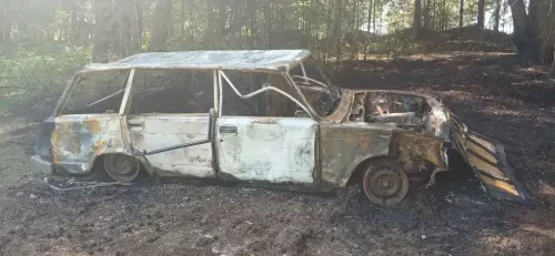 В СНТ «Кактус-74» полностью сгорел автомобиль