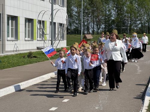 В детском саду «Байгыш» прошёл парад в честь Дня Победы