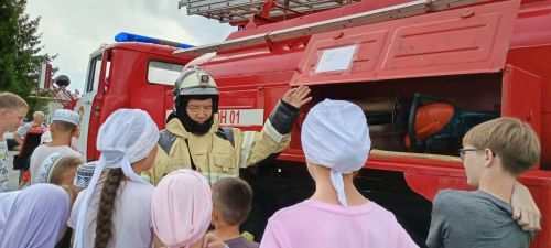 В Чирша для детей провели занятие по пожарной безопасности