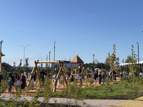 В Высокой Горе открыли обновлённый парк «Заказанье»